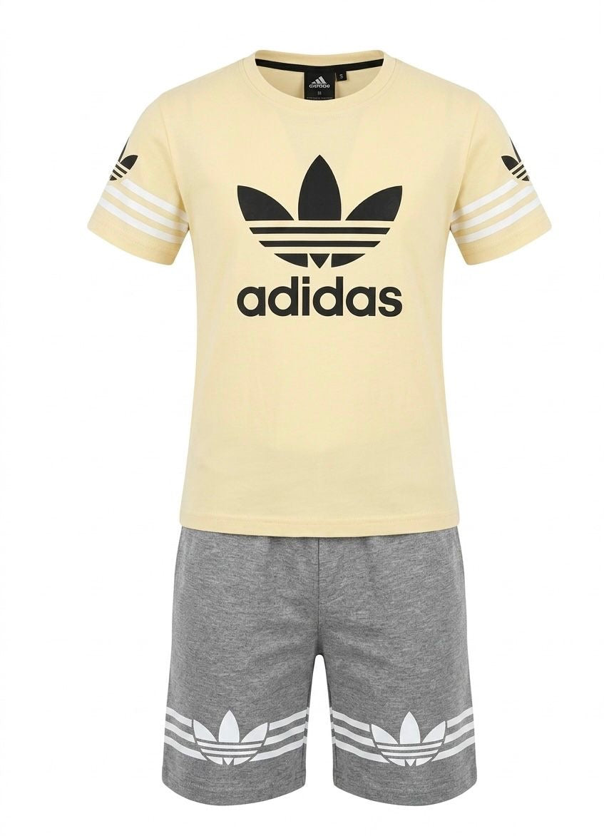 Ensemble Adidas Garçon T-shirt + Short Sport — 4-14 ans