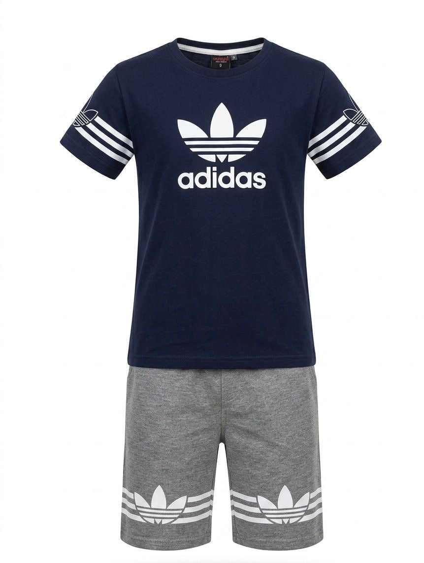 Ensemble Adidas Garçon T-shirt + Short Sport — 4-14 ans