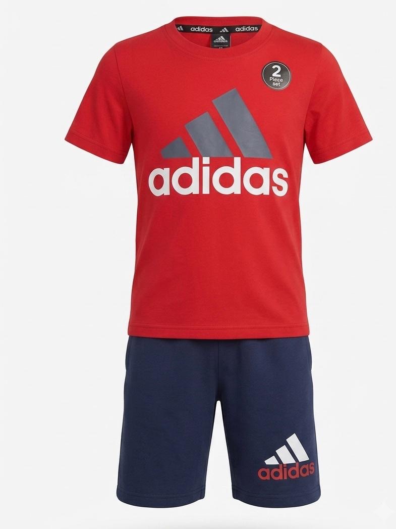 Ensemble Adidas Big Logo Garçon T-shirt + Short — 4-12 ans